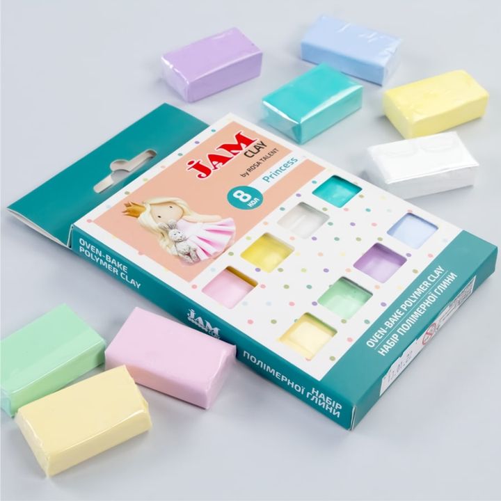 Polymer-Ton Rosa Talent - Prinzessin Set 8 x 20 g – Detailansicht 2 | ARTMIE