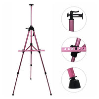 D.K. ART &amp; CRAFT Aluminium-Staffelei - Rosa | ARTMIE