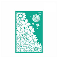 Selbstklebende Schablone Rosa Talent 13 x 20 cm - Muster Nr. 1002 | ARTMIE