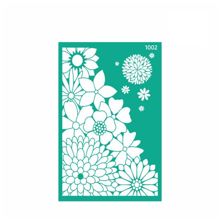 Selbstklebende Schablone Rosa Talent 13 x 20 cm - Muster Nr. 1002 | ARTMIE