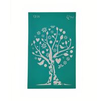 Selbstklebende Schablone Rosa Talent 13 x 20 cm - Muster Nr. 1308 | ARTMIE
