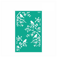 Selbstklebende Schablone Rosa Talent 13 x 20 cm - Muster Nr. 1501 | ARTMIE