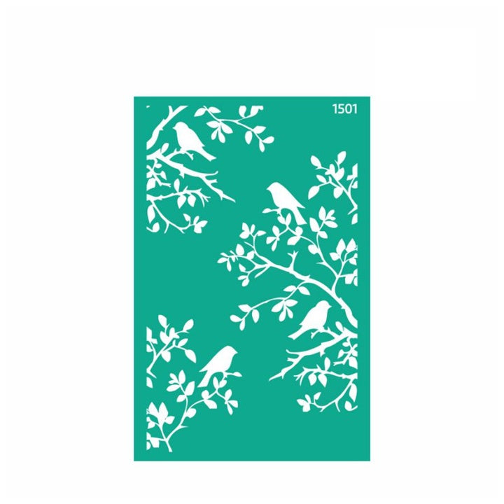 Selbstklebende Schablone Rosa Talent 13 x 20 cm - Muster Nr. 1501 | ARTMIE