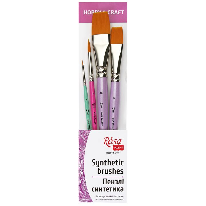 ROSA TALENT Hobby- und Bastelpinsel-Set | ARTMIE