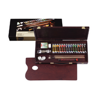 Rembrandt Ölfarbenkasten traditionell/15x15ml +1x40ml + Zubehör | ARTMIE