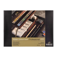 Professioneller Holzkoffer für Aquarellfarben Rembrandt 28 Töpfe und Zubehör | ARTMIE