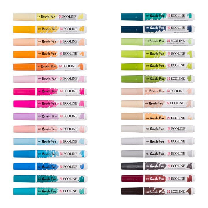 Ecoline Brush Pen Aquarellstifte 30 Stück – Detailansicht 3 | ARTMIE