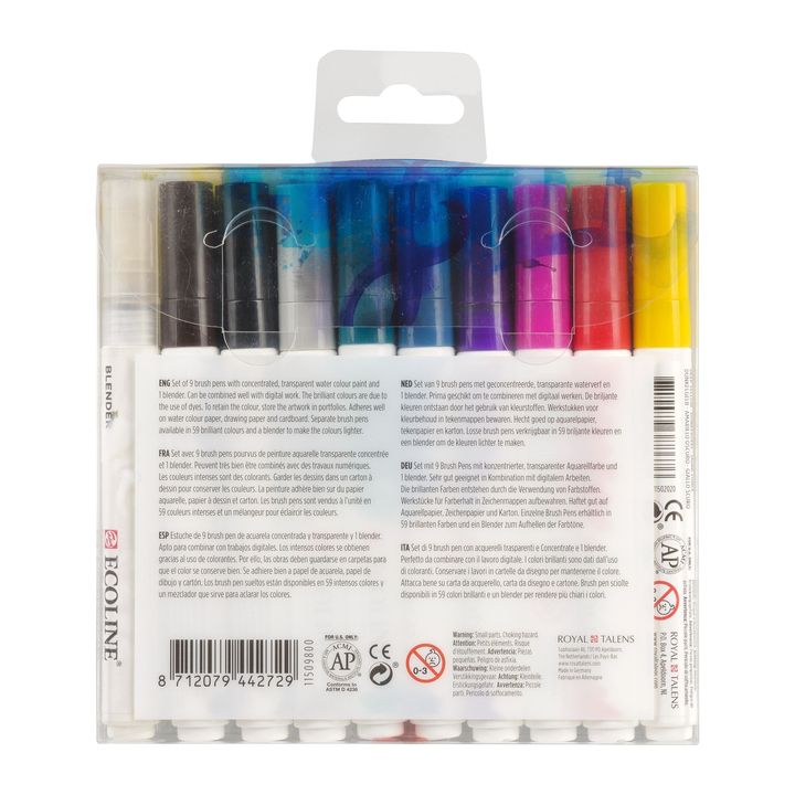 Aquarellstifte Ecoline Brush Pen Hand Lettering | 10er Set – Detailansicht 2 | ARTMIE