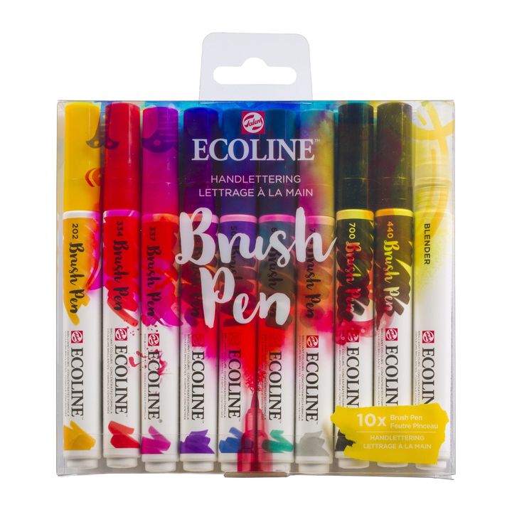 Aquarellstifte Ecoline Brush Pen Hand Lettering | 10er Set | ARTMIE