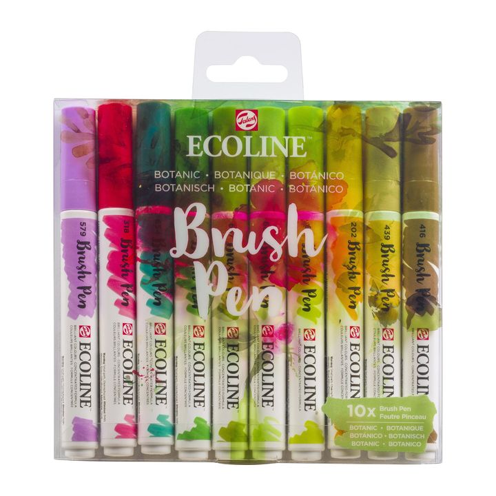 Aquarellstifte Ecoline Brush Pen Botanic | 10er Set | ARTMIE