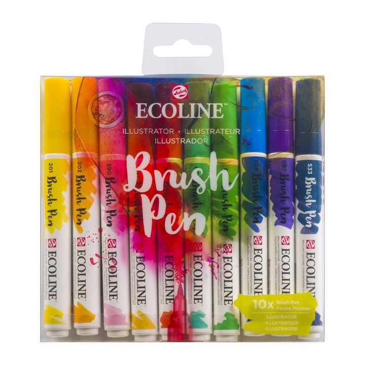Aquarellstifte Ecoline Brush Pen Illustrator | 10er Set | ARTMIE