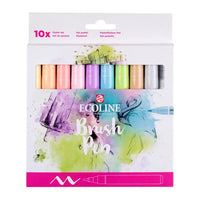 Aquarellstifte ECOLINE BRUSH PEN pastell 10 Stück | ARTMIE