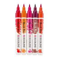 Aquarellstifte Ecoline Brush Pen Red | 5er Set – Detailansicht 3 | ARTMIE