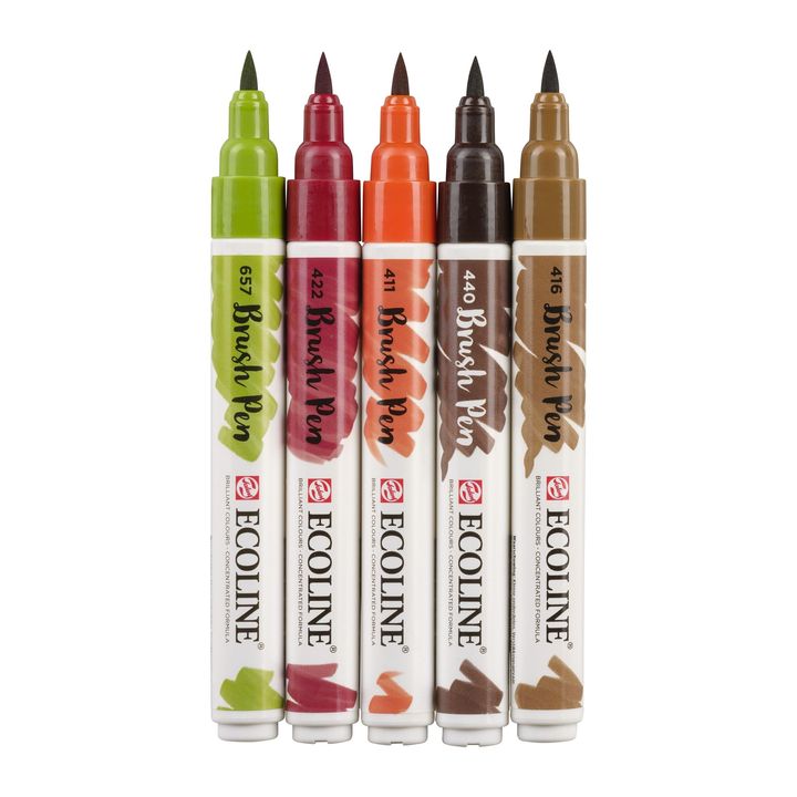 Aquarellstifte Ecoline Brush Pen Autumn | 5er Set – Detailansicht 3 | ARTMIE