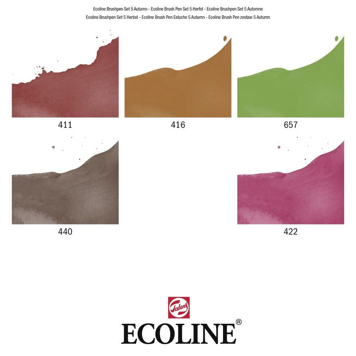 Aquarellstifte Ecoline Brush Pen Autumn | 5er Set – Detailansicht 4 | ARTMIE