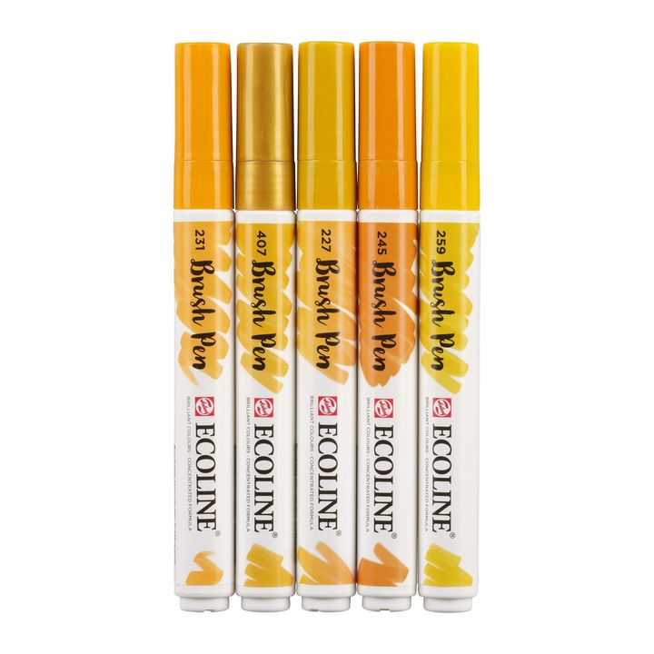 Aquarellstifte Ecoline Brush Pen Earth | 5er Set – Detailansicht 5 | ARTMIE