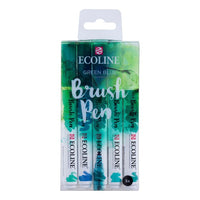 Aquarellstifte Ecoline Brush Pen Green Blue | 5er Set | ARTMIE