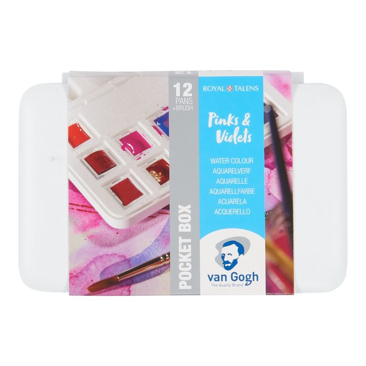 Van Gogh Aquarellfarben Set - Rosa und lila Farbtöne / 12 Stück | ARTMIE