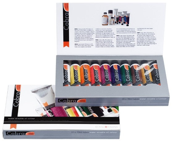 COBRA Set 10x40ml wasserverdünnbare Ölfarben | ARTMIE