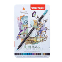 Buntstifte Bruynzeel Metallic-Farbtöne 12 Stück | ARTMIE
