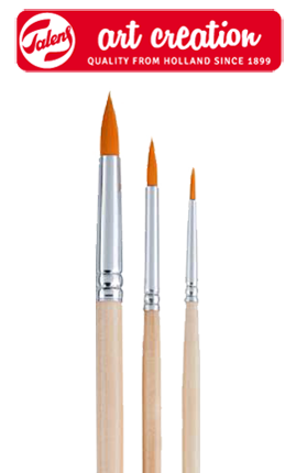 ArtCreation Pinsel mit synthetischen Borsten - 3er Set | ARTMIE