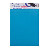 Linoleum blau weich 23 x 30 cm | ARTMIE
