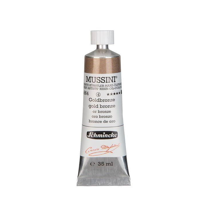 Schmincke MUSSINI Ölfarben 35 ml – 864 goldbronze