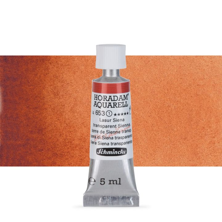 Schmincke HORADAM Aquarellfarben in der 5 ml Tube – 653 transparent sienna