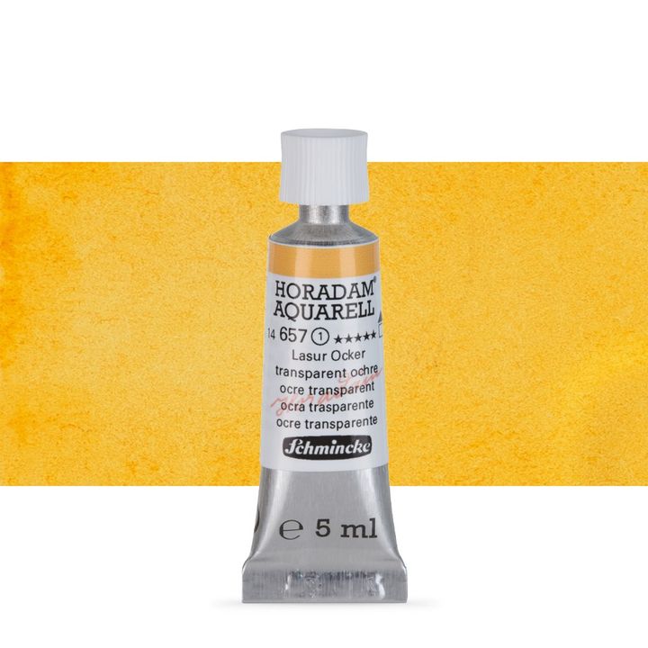 Schmincke HORADAM Aquarellfarben in der 5 ml Tube – 657 transparent Ocker