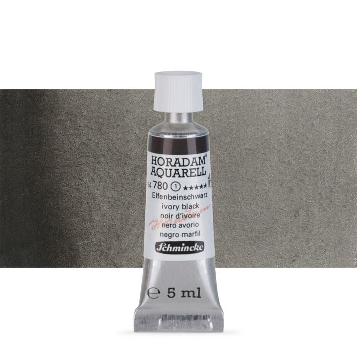 Schmincke HORADAM Aquarellfarben in der 5 ml Tube – 780 elfenbeinschwarz