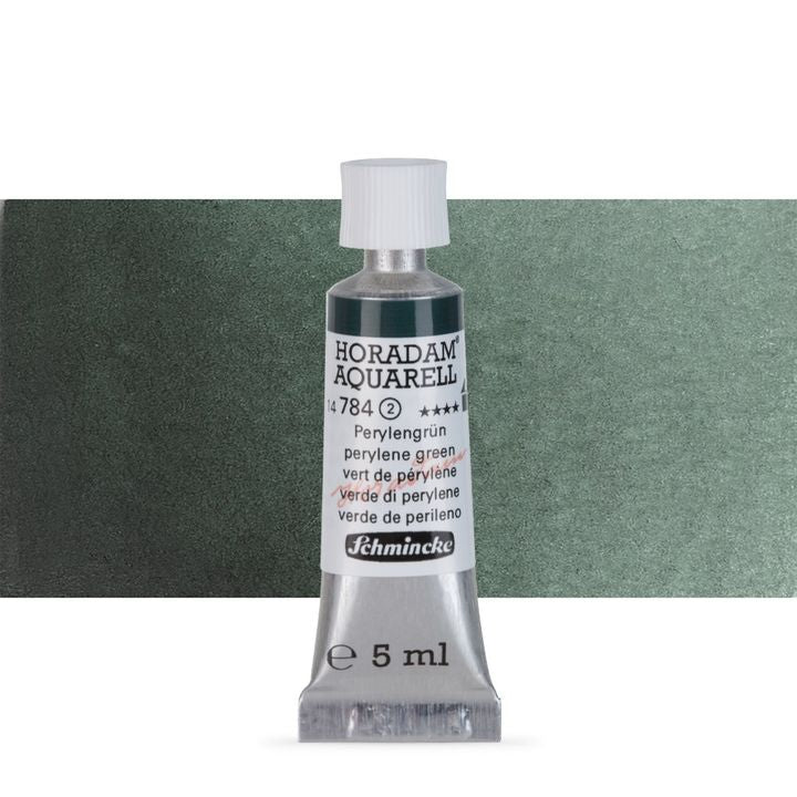 Schmincke HORADAM Aquarellfarben in der 5 ml Tube – 784 perylene Grün