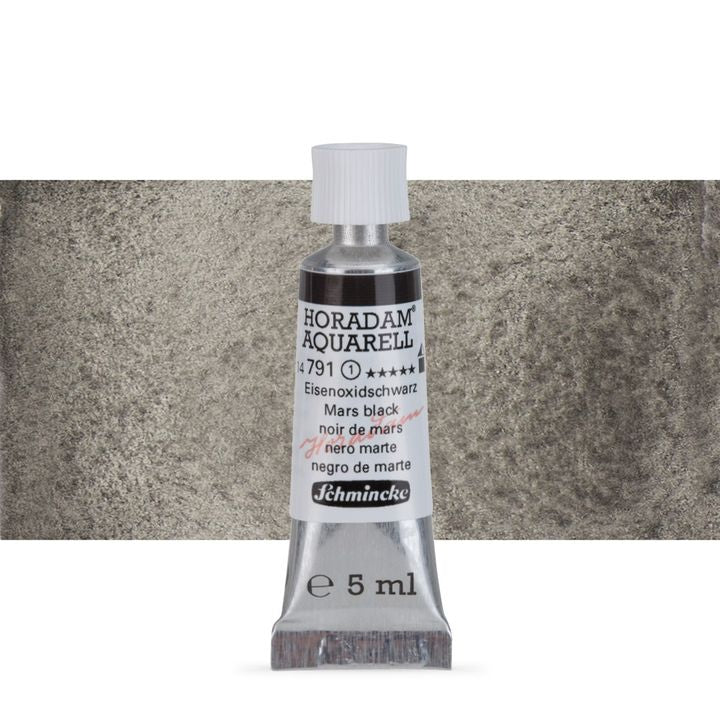 Schmincke HORADAM Aquarellfarben in der 5 ml Tube – 791 Mars black