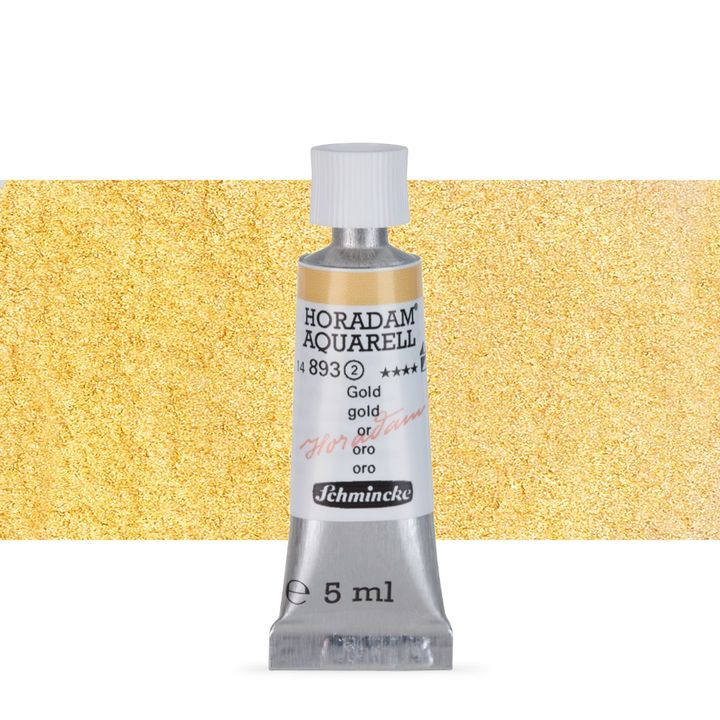 Schmincke HORADAM Aquarellfarben in der 5 ml Tube – 893 Gold