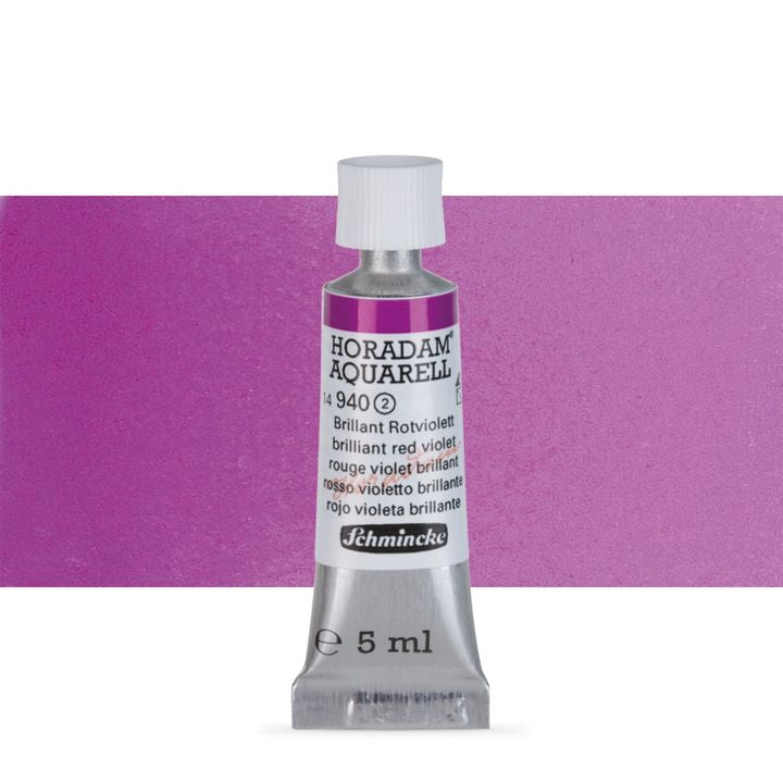 Schmincke HORADAM Aquarellfarben in der 5 ml Tube – 940 brillant violettrot