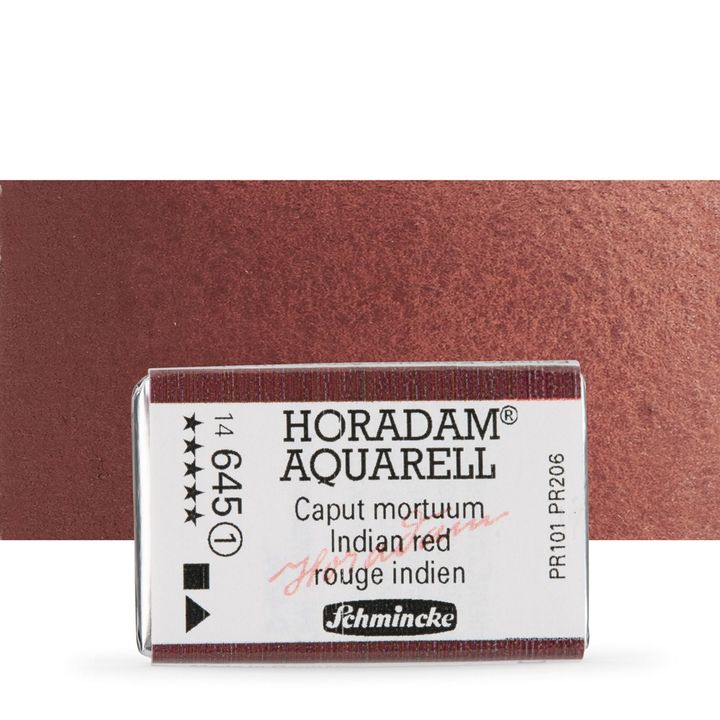 Schmincke Horadam Aquarellfarben im ganzen Näpfchen – 645 Indian red