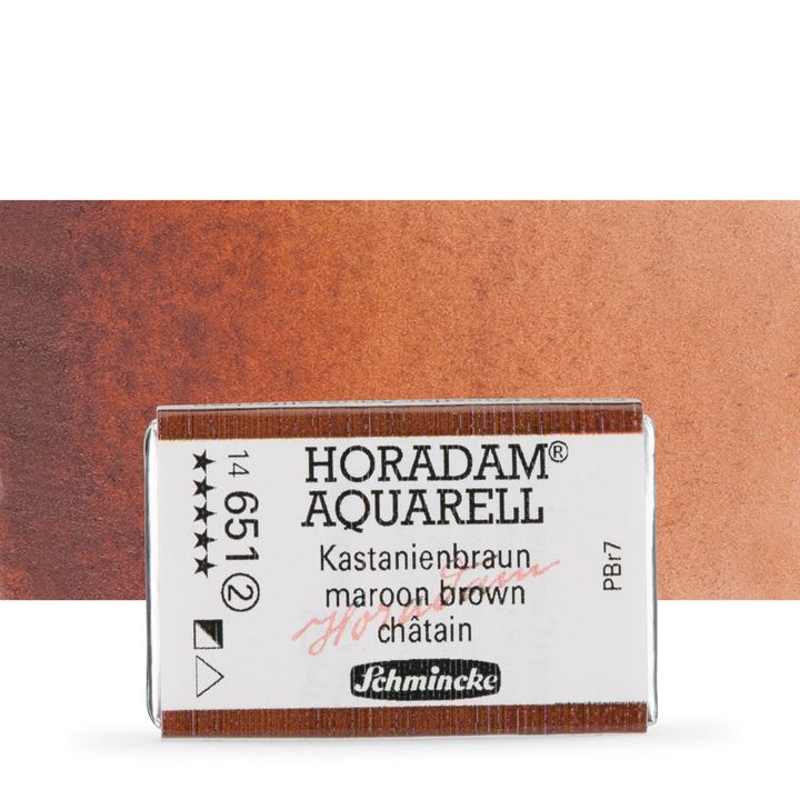 Schmincke Horadam Aquarellfarben im ganzen Näpfchen – 651 kastanienbraun