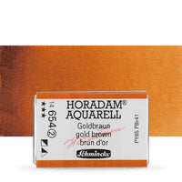 Schmincke Horadam Aquarellfarben im ganzen Näpfchen – 654 Goldbraun