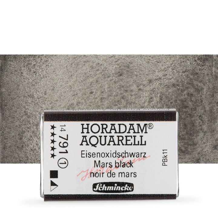 Schmincke Horadam Aquarellfarben im ganzen Näpfchen – 791 Mars black