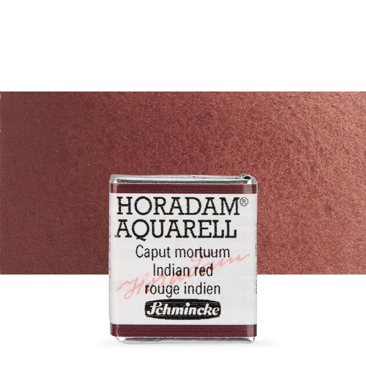 Schmincke Horadam Aquarellfarben im halben Näpfchen – 645 Indian red