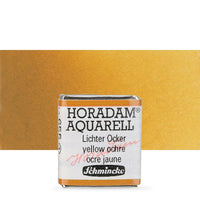 Schmincke Horadam Aquarellfarben im halben Näpfchen – 655 Gelbocker