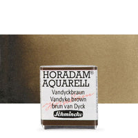 Schmincke Horadam Aquarellfarben im halben Näpfchen – 669 Vandyke brown