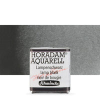 Schmincke Horadam Aquarellfarben im halben Näpfchen – 781 lamp black