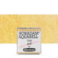 Schmincke Horadam Aquarellfarben im halben Näpfchen – 893 Gold