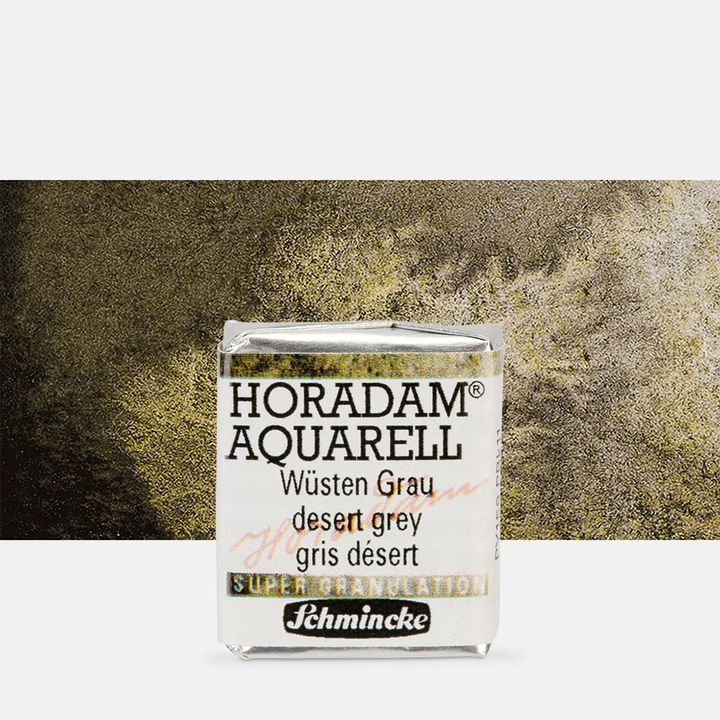 Schmincke Horadam Aquarellfarben im halben Näpfchen – 925 wüstengrau