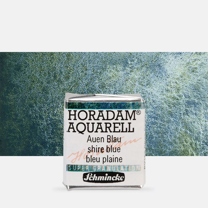 Schmincke Horadam Aquarellfarben im halben Näpfchen – 934 Shire Blau