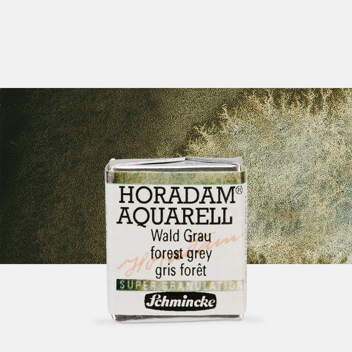 Schmincke Horadam Aquarellfarben im halben Näpfchen – 945 Waldgrau