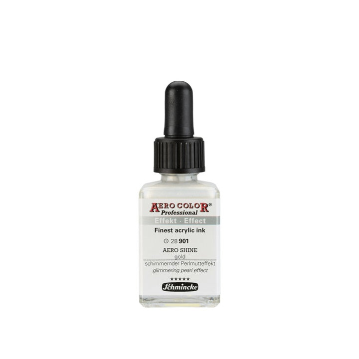 Schmincke AERO COLOR Professional Effect Acryltinte 28 ml – 901 AERO SHINE Gold