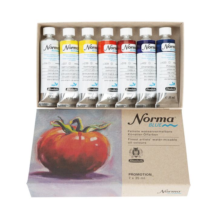 Schmincke Norma Blau Ölfarben-Set – Detailansicht 3 | ARTMIE
