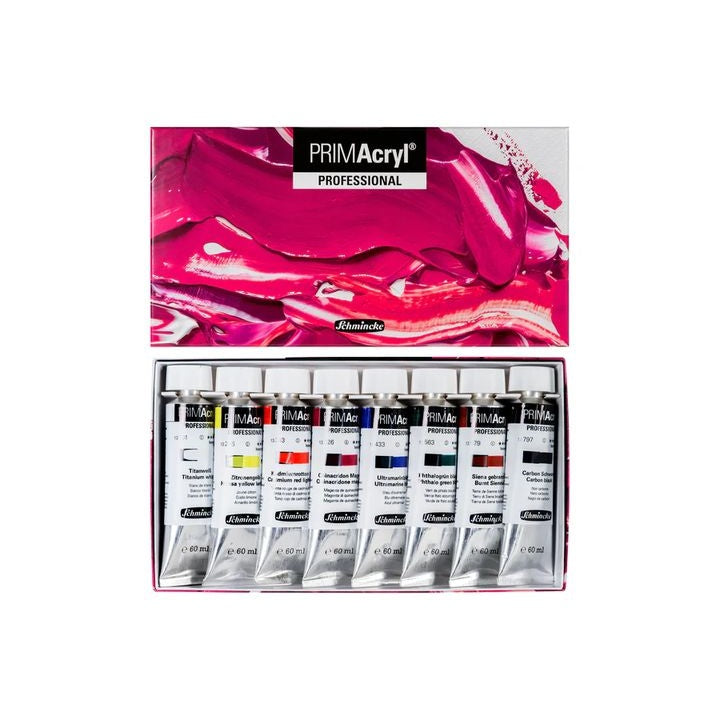Schmincke PRIMAcryl Profi-Acrylfarben 8 x 60 ml – Detailansicht 3 | ARTMIE