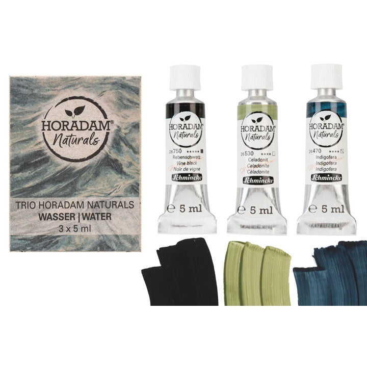 Trio Wasser HORADAM Naturals Aquarell-Set – Detailansicht 2 | ARTMIE